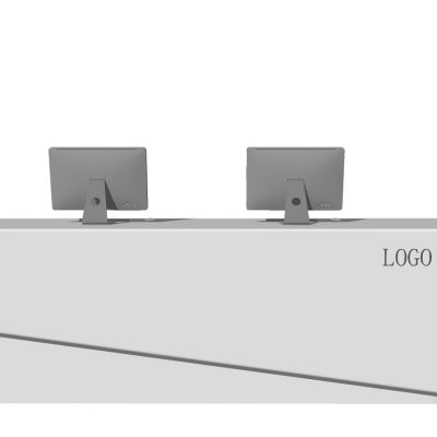现代办公室前台接待台服务台