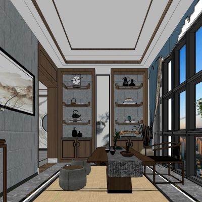 新中式日式泰式中式茶室