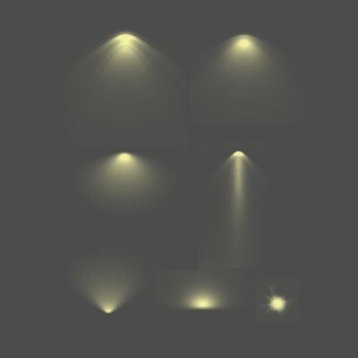 黄色暖光光效光效黄色暖光光源灯光高光效果