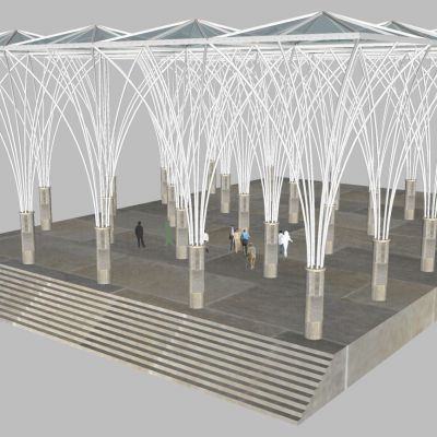 后现代异形膜结构