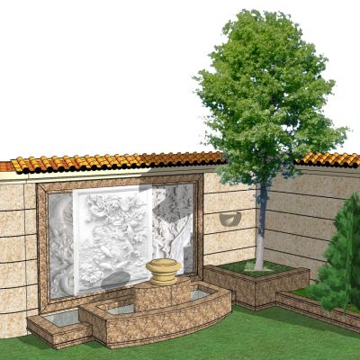 现代新中式新亚洲浮雕雕刻背景墙