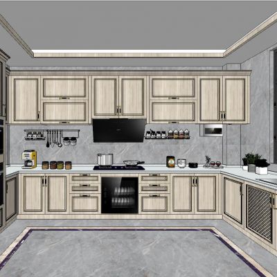 简欧美式田园厨房