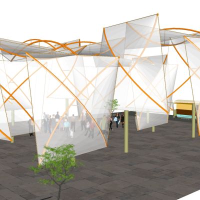 后现代异形膜结构