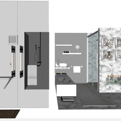 简欧式北欧现代简约卫生间