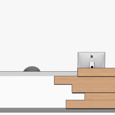 现代接待台服务台前台接待