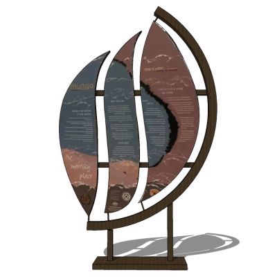 商场商业道路指示牌标