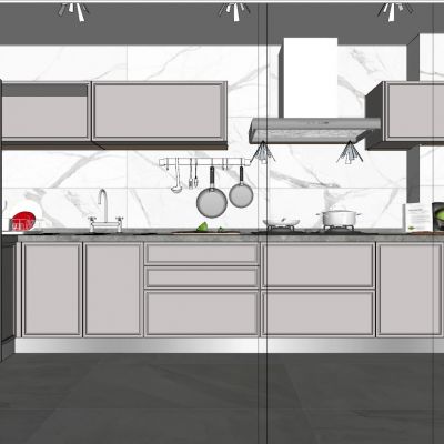 现代北欧工业风厨房