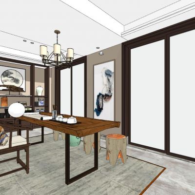 新中式泰式日式中式茶室