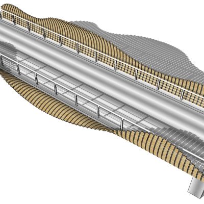 现代异形地铁公路桥梁