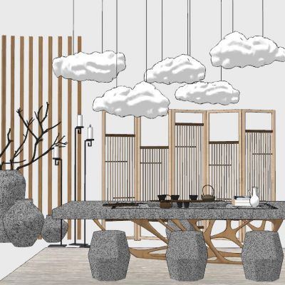 新中式泰式日式中式茶室