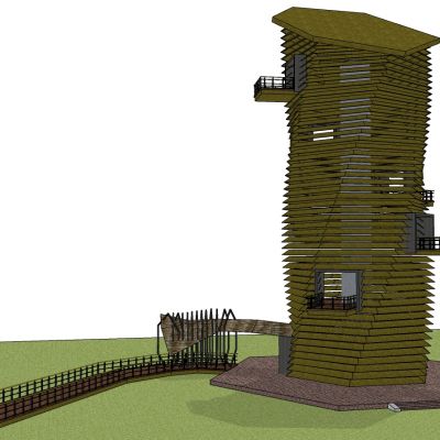 东南亚民宿度假村山庄观景台