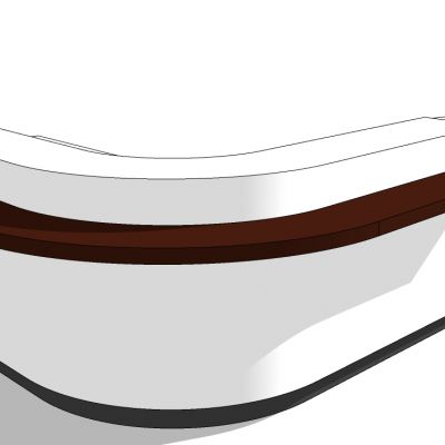 现代办公前台接待接待台服务台