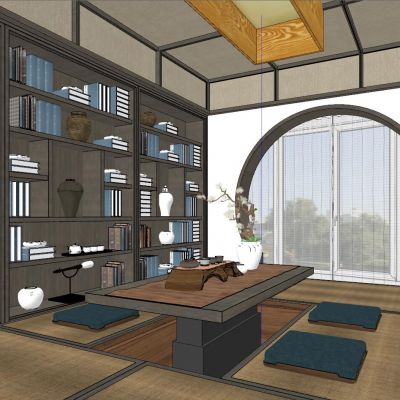 日式中式新中式泰式榻榻米茶室