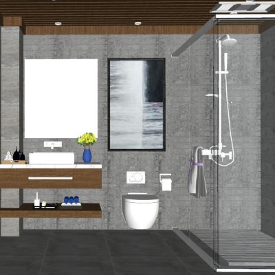 现代简约卫生间