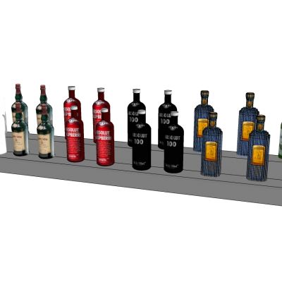 酒水红酒洋酒瓶子