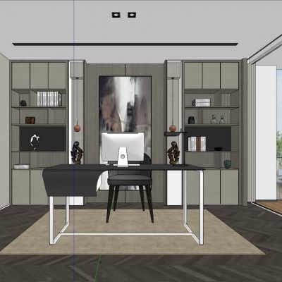 现代简约北欧书房