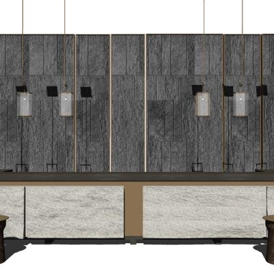 接待吧台前台桌