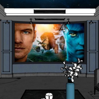 简欧式现代影视厅