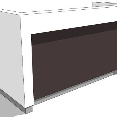 现代办公前台接待接待台服务台