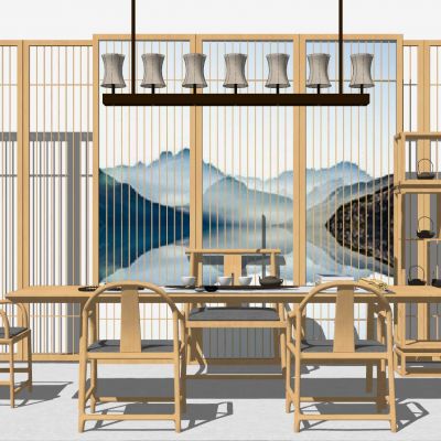 新中式日式中式茶室