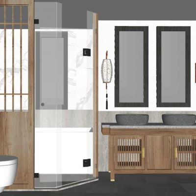新中式日式卫生间