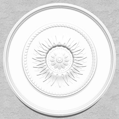 欧式法式圆形石膏雕花灯盘灯座