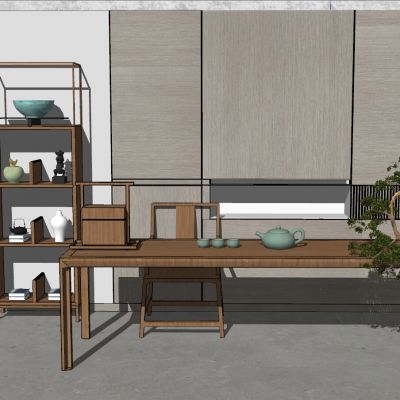 现代新中式书房