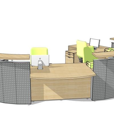 现代业务接待台前台接待桌台服务台