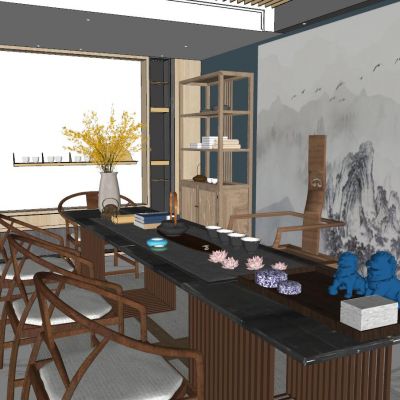 新中式日式泰式中式茶室