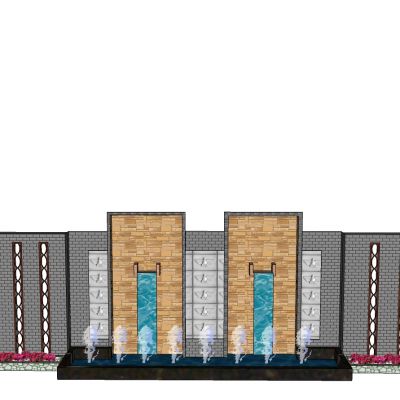 中式景观SU模型