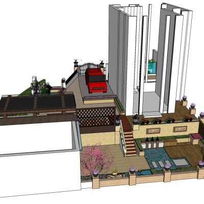 中式别墅庭院景观