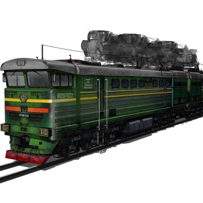 老式火车货车车头