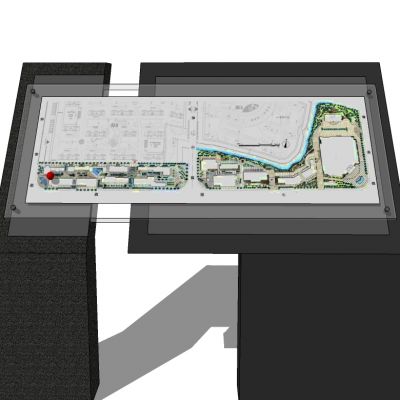 商场商业道路指示牌标