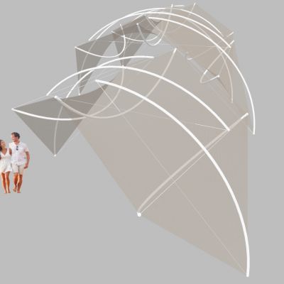 后现代异形膜结构SU模型