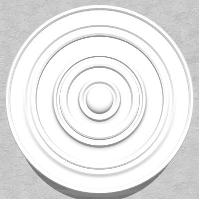 欧式法式圆形石膏雕花灯盘灯座