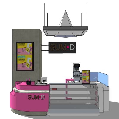 商场商业售卖亭流动摊位售卖车甜品冷饮店摊位
