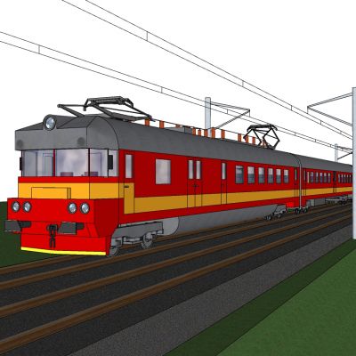 火车列车车头车厢