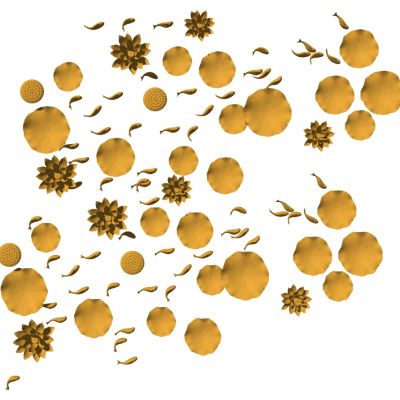 金属荷叶莲花小鱼鱼群