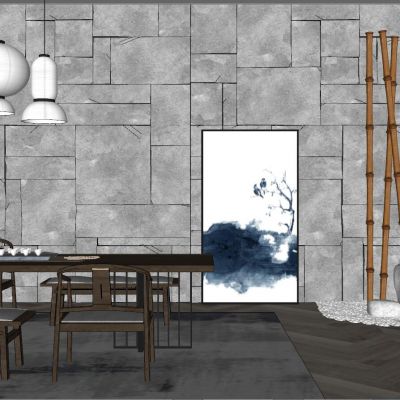 新中式泰式日式中式工业风茶室