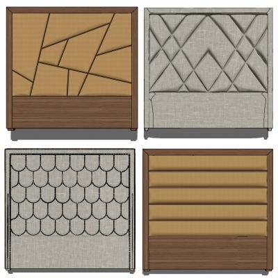 欧式软包床头背板