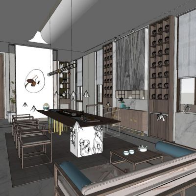 中式泰式新中式茶室