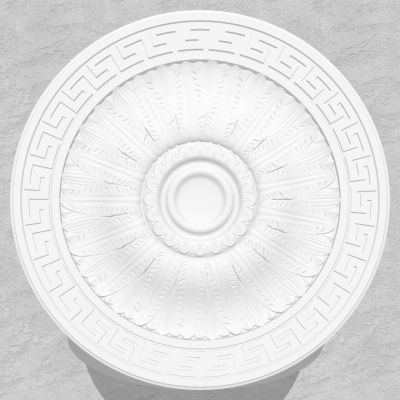 欧式法式圆形石膏雕花灯盘灯座