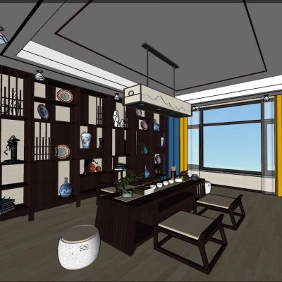 中式日式新中式茶室