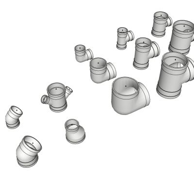 PVC排水管弯头接头三通