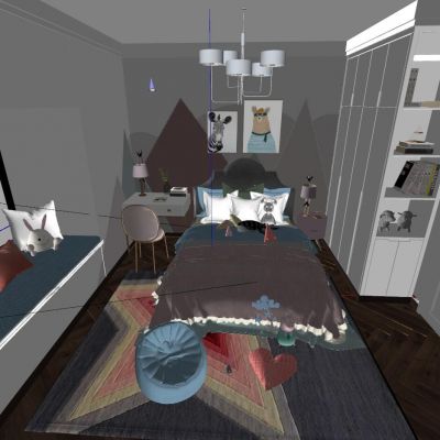 美式现代北欧儿童房