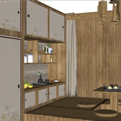 日式中式泰式榻榻米茶室