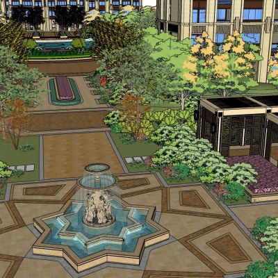 欧式住宅小区景观