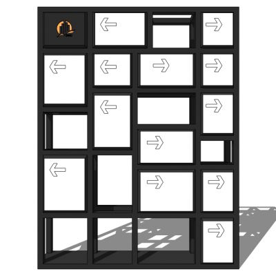 商场商业道路指示牌标
