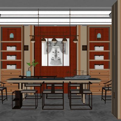 新中式日式古典书房