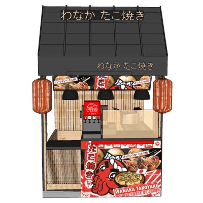 日式售卖亭流动摊位售卖车餐厅